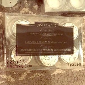 18 Mercury Glass Votive Holders (silver)